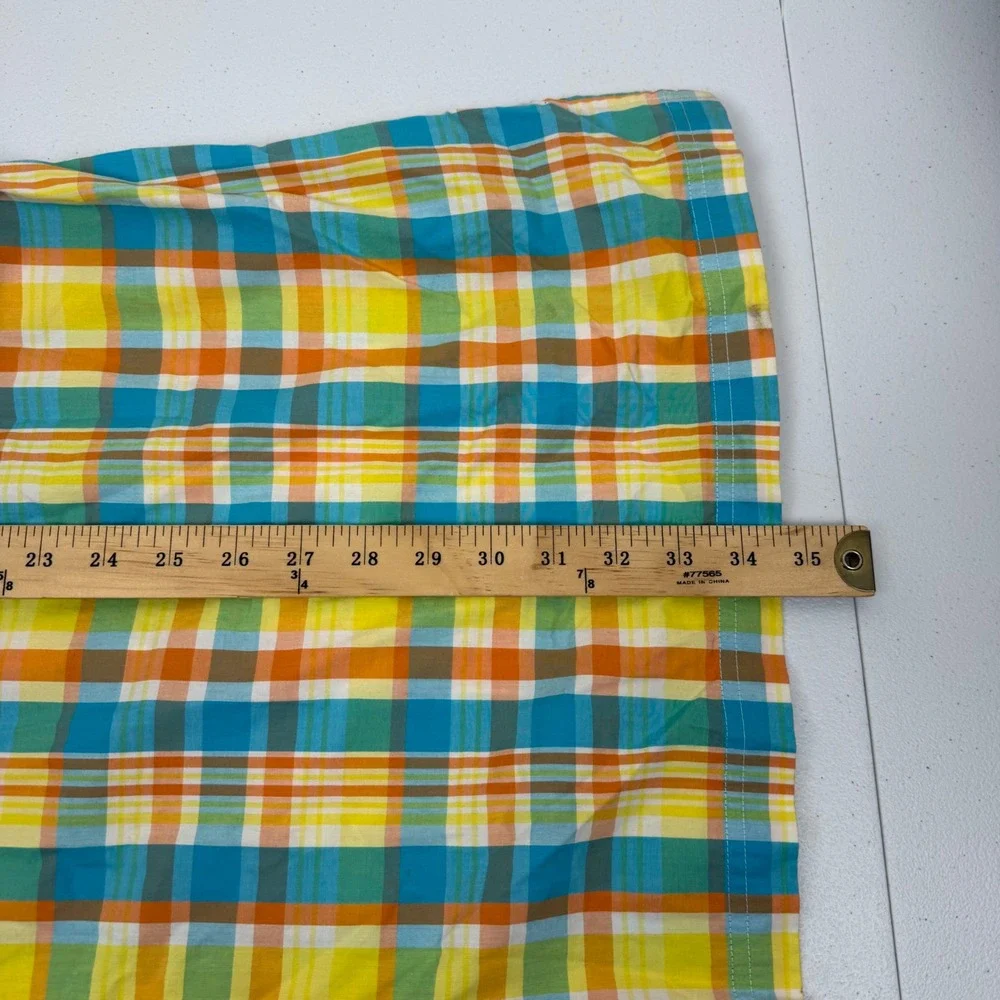 Southpole Mens 5XL Short Sleeve Button Down Plaid Shirt Multicolor Cotton Y2K